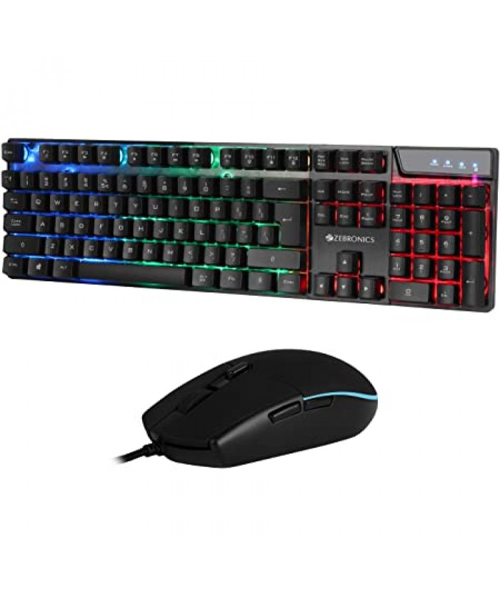 ZEBRONICS GAMING KEYBOARD MOUSE COMBO WAR
