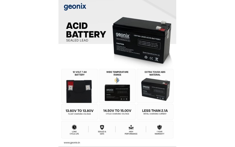 GEONIX UPS BATTERY 12V 7AH