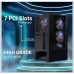 GEONIX GAMING CABINET BLACK TORII X20 4RGB FAN