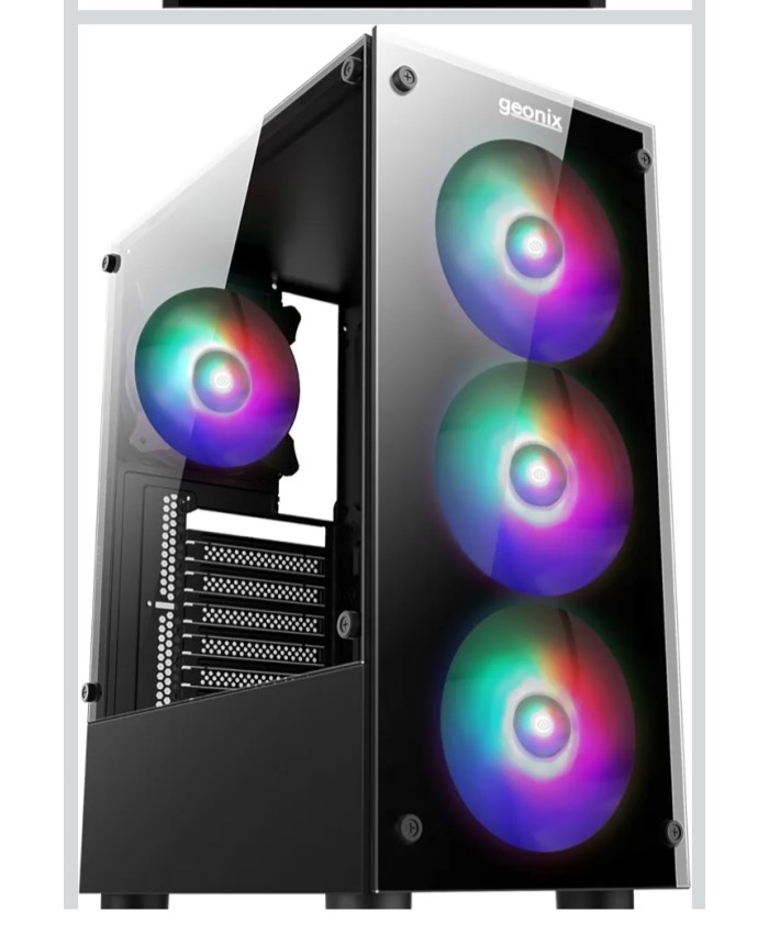 GEONIX GAMING CABINET BLACK TORII X20 4RGB FAN