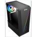 GEONIX GAMING CABINET BLACK X10 BLACK RGB FAN