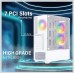 GEONIX GAMING CABINET BLACK TORII X20 4RGB FAN WHITE