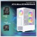 GEONIX GAMING CABINET BLACK TORII X20 4RGB FAN WHITE