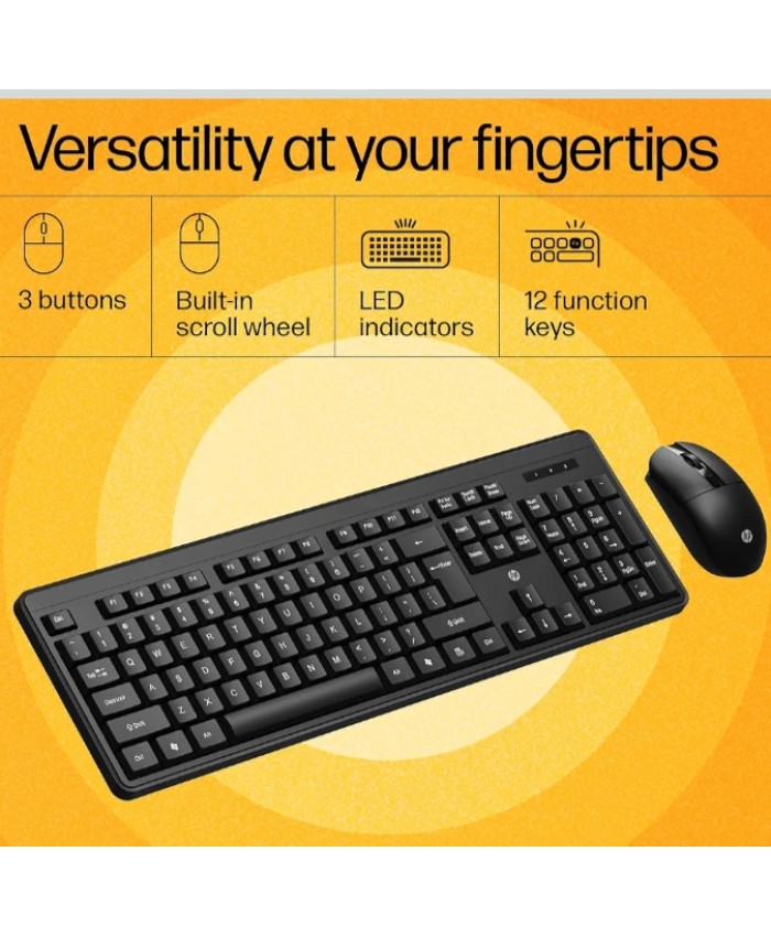 HP KEYBOARD MOUSE WIRELESS COMBO KM200