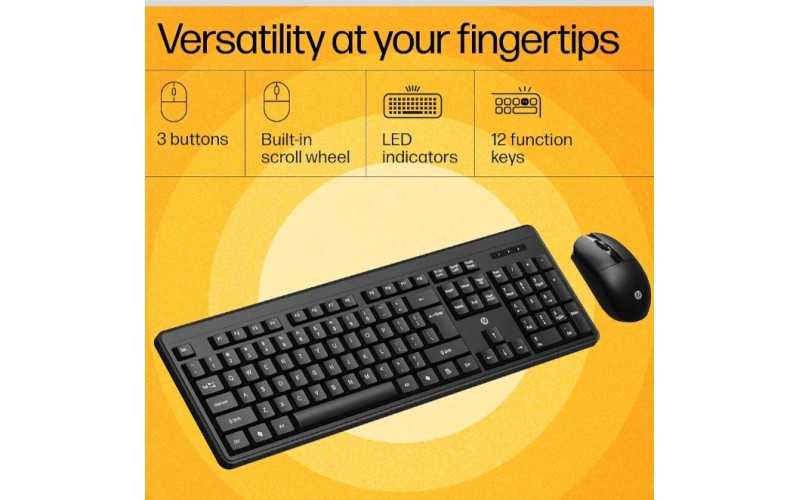 HP KEYBOARD MOUSE WIRELESS COMBO KM200