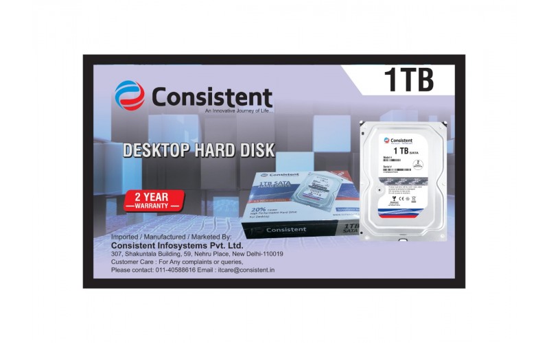 CONSISTENT PULLOUT HARD DISK 1 TB