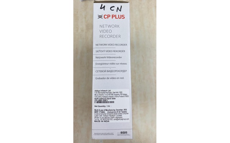 CP PLUS NVR 4CH 104F1