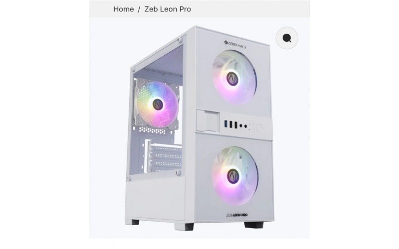 ZEBRONICS GAMING CABINET LEON PRO WHITE