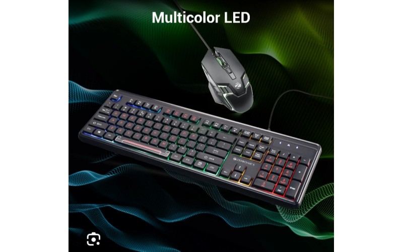 ZEBRONICS KEYBOARD MOUSE USB WIRED COMBO COMBAT 