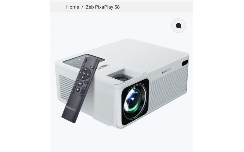 ZEBRONICS LED PROJECTOR PIXAPLAY 58