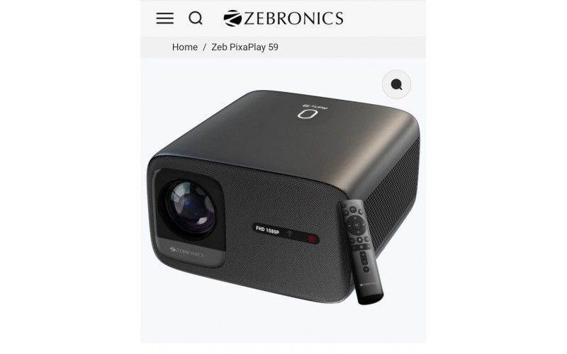 ZEBRONICS LED PROJECTOR PIXAPLAY 59