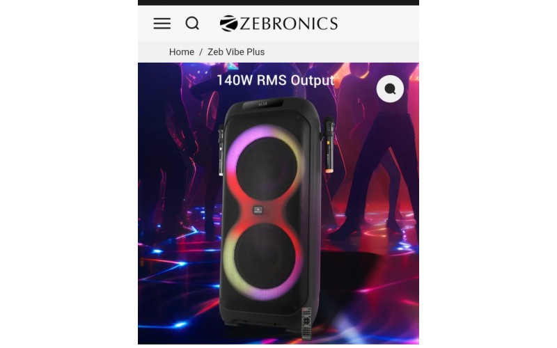 ZEBRONICS COMPUTER MM SPEAKER TROLLY VIBE PLUS