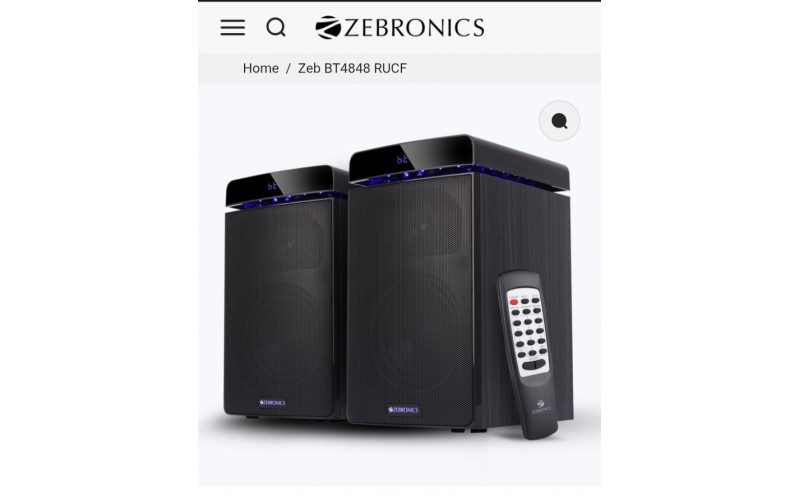 ZEBRONICS SPEAKER 2.0 BT4848RUCF