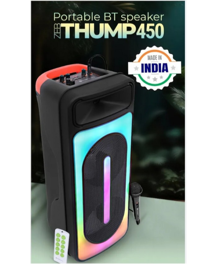 ZEBRONICS COMPUTER MM SPEAKER DJ TROLLY THUMP 450