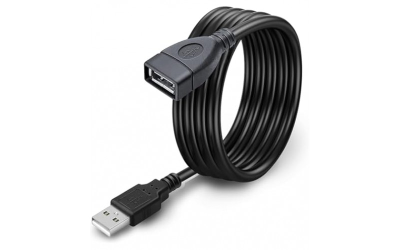 RANZ USB EXTENSION CABLE 1.5 MTR BLACK GOLD