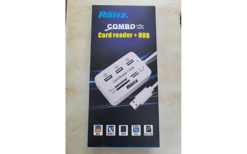 RANZ USB HUB + CARD READER 2.0V USB COMBO