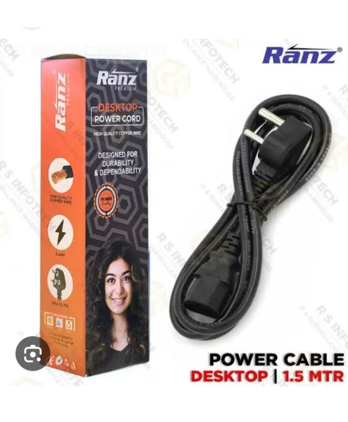 RANZ  POWER CABLE HEAVY 1.5 MTR PREMIUM BOX 