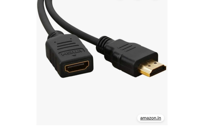 RANZ HDMI MALE TO FEMALE CABLE 1MTR