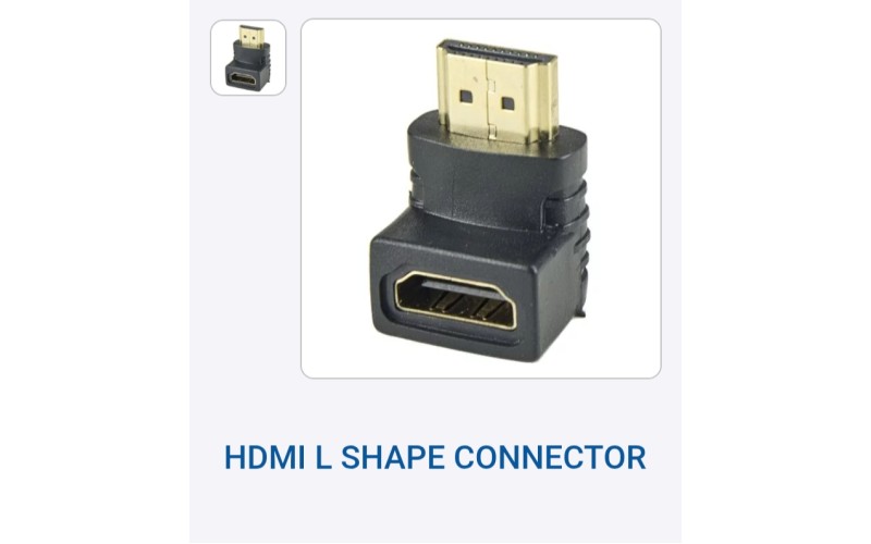 RANZ HDMI L SHAPE CONNECTOR 