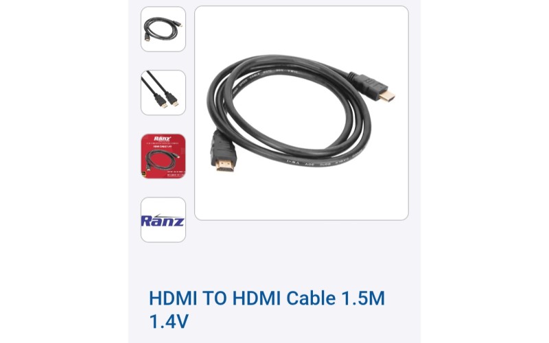 RANZ HDMI TO MINI HDMI CABLE 1.5 MTR