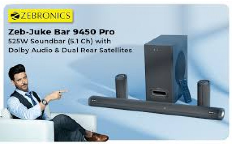 ZEBRONICS SOUND BAR SPEAKER 5.1 JUKE BAR 9450PRO DOLVY