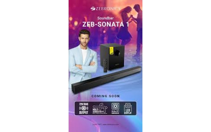 ZEBRONICS SOUND BAR SPEAKER 2.1 SONATA1