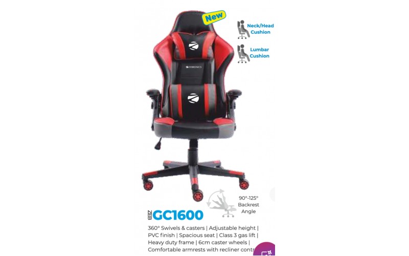 ZEBRONICS GAMING CHAIR GC1600