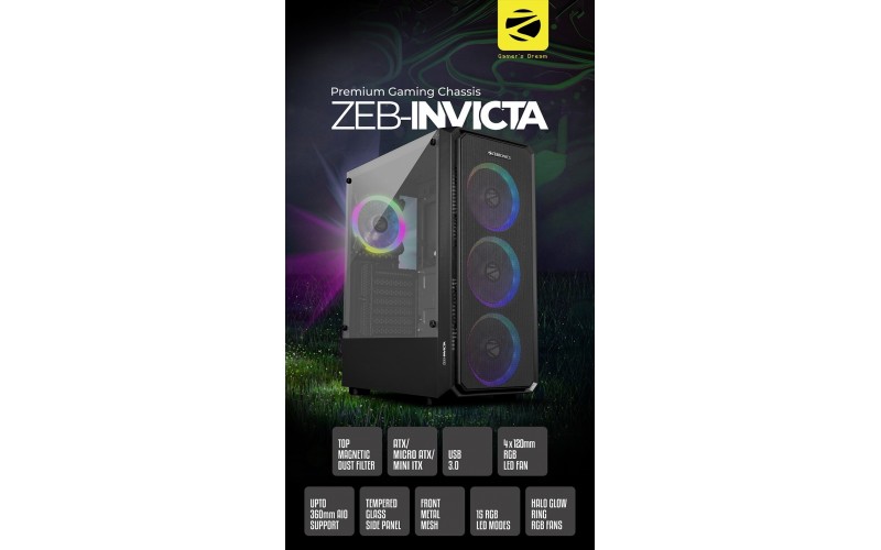 ZEBRONICS GAMING CABINET INVICTA