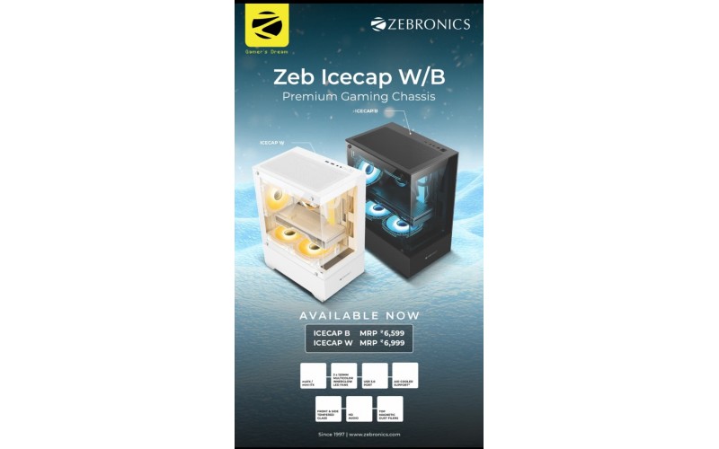 ZEBRONICS GAMING CABINET ICECAP BLACK