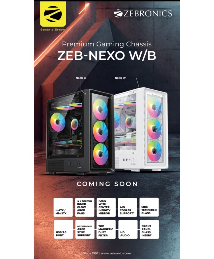 ZEBRONICS GAMING CABINET NEXO