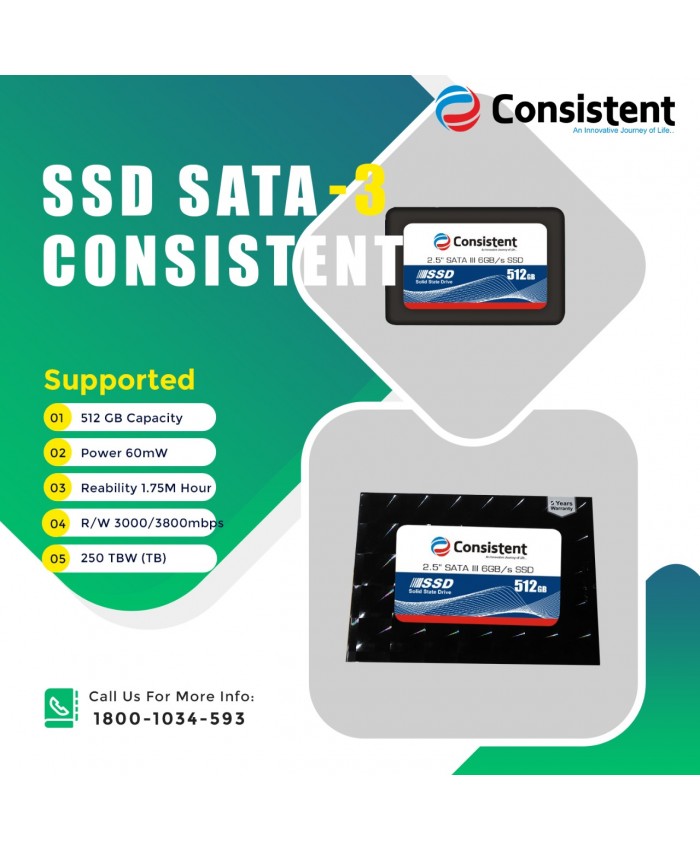 CONSISTENT SSD 512GB SATA DESKTOP 
