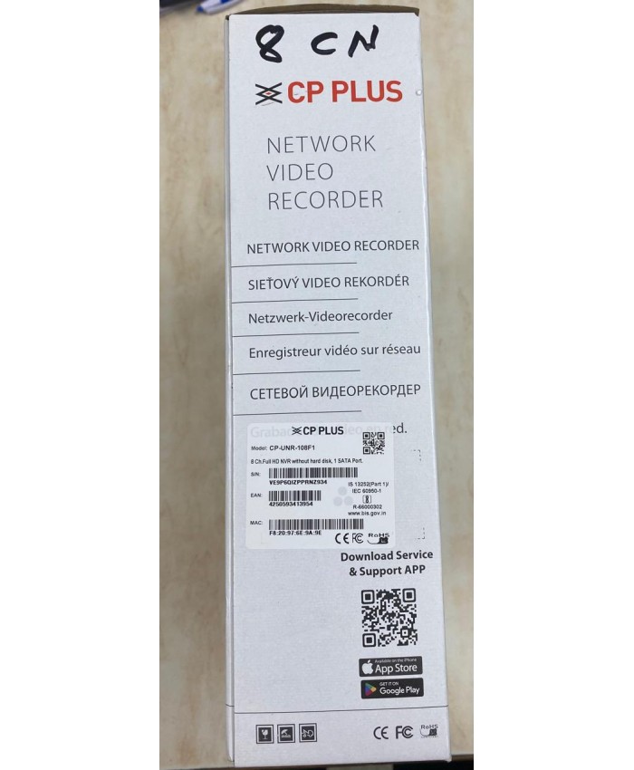CP PLUS  NVR 8CH 108F1