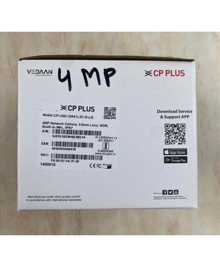 CP PLUS 4MP IP DOME CAMERA ILLUMAX