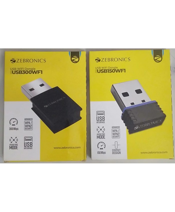 ZEBRONICS USB WIFI 150WFI + 300WFI COMBO 