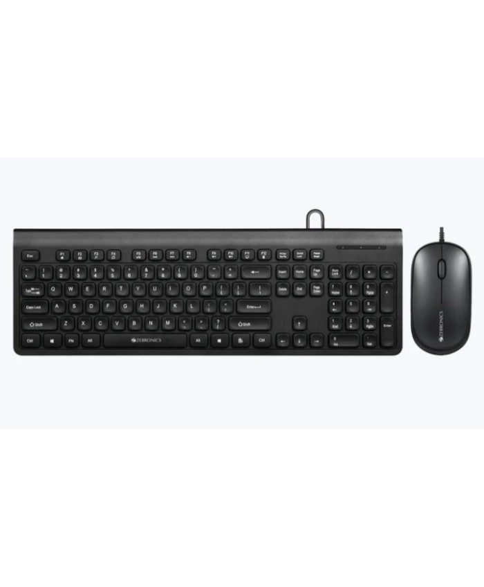 ZEBRONICS KEYBOARD MOUSE USB MULTIMEDIA COMBO JUDWA 880