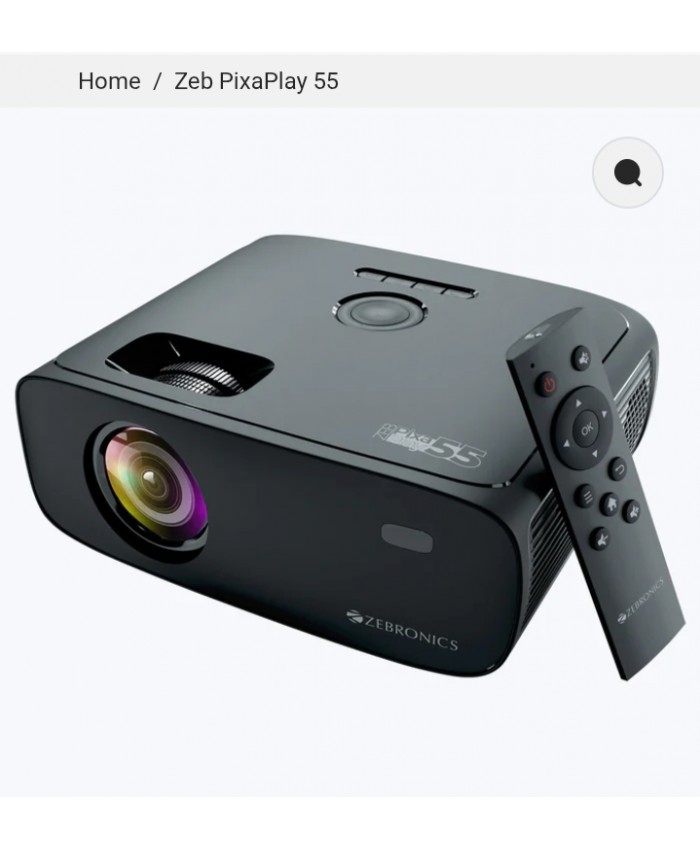 ZEBRONICS LED PROJECTOR PIXAPLAY 55