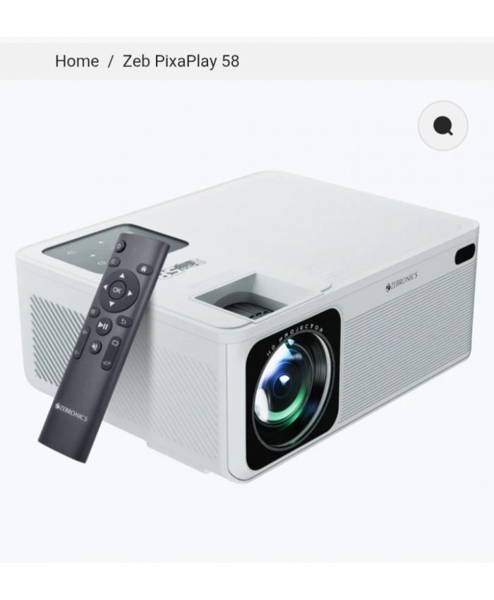 ZEBRONICS LED PROJECTOR PIXAPLAY 58
