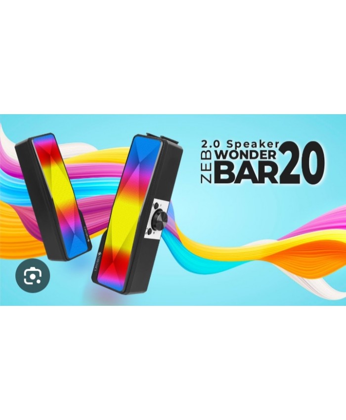 ZEBRONICS COMPUTER MULTIMEDIA SPEAKER 2.0 WONDER WAR 20