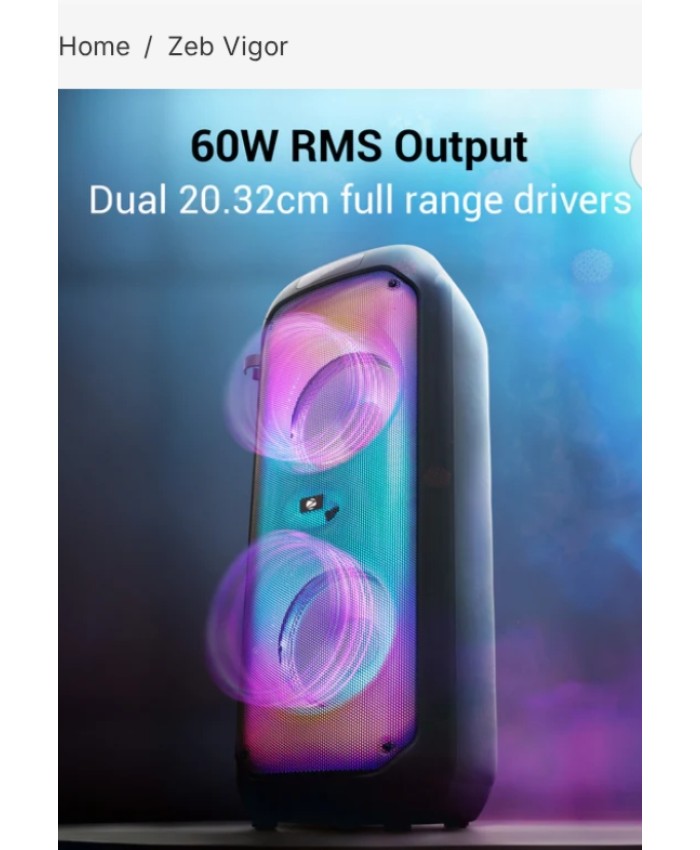 ZEBRONICS COMPUTER MM SPEAKER VIGOR 60W