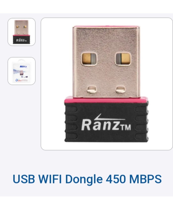 RANZ USB WIFI DONGLE 450 MBPS 