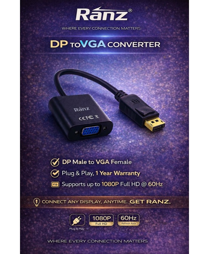 RANZ DP TO VGA CONVERTER